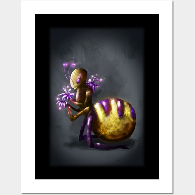 Ant World - Violet Fairy Wall Art by InVeCt Art